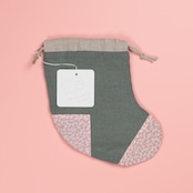 < saupoudrer > リネンのくつした巾着袋