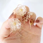 コスモスカップケーキのピアス＆イヤリング