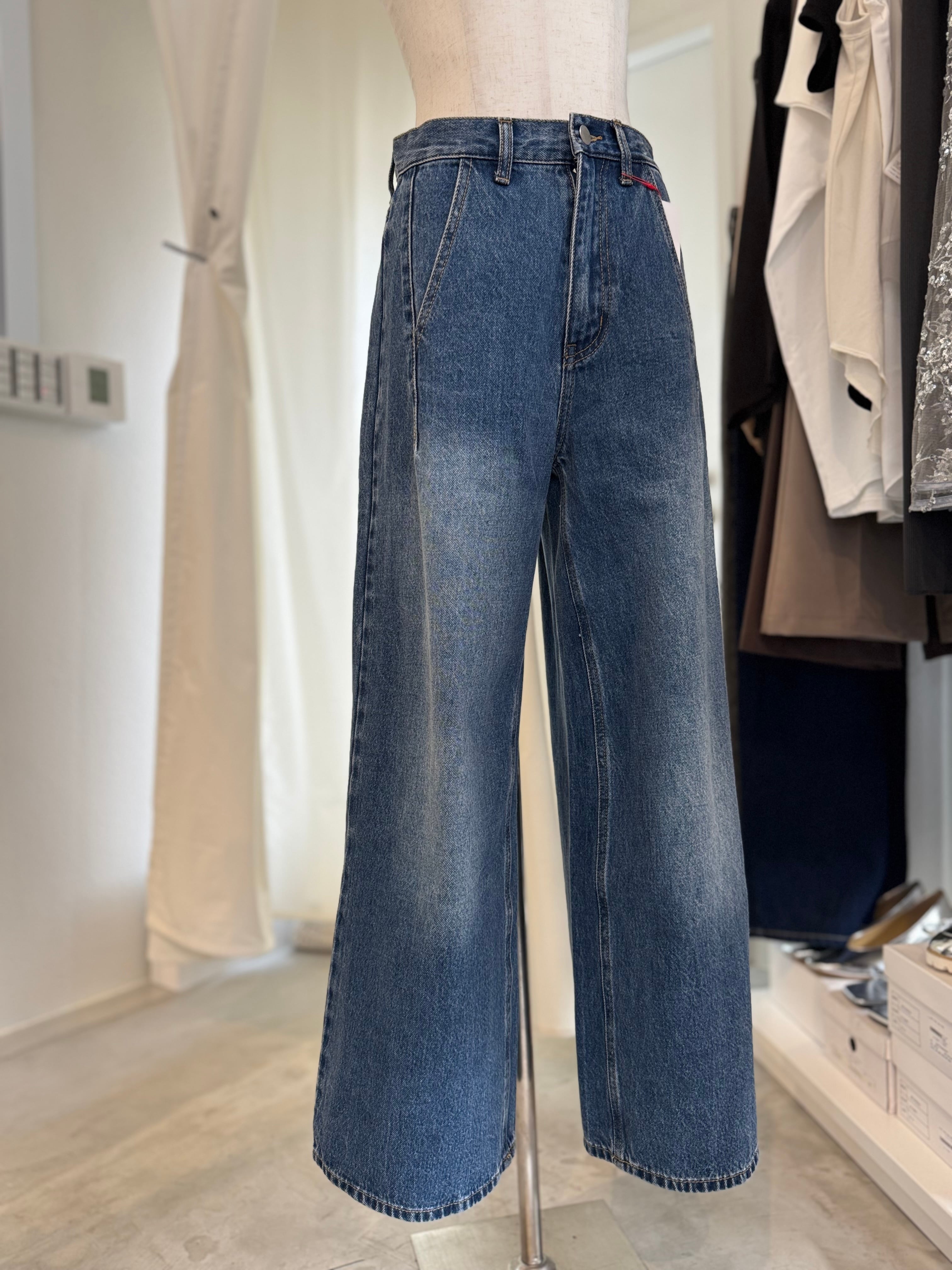 【PASSIONE】ワイドデニムパンツ 536616