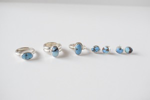 Goldenhill turquoise silver pierce 《silver 925》【受注製作】
