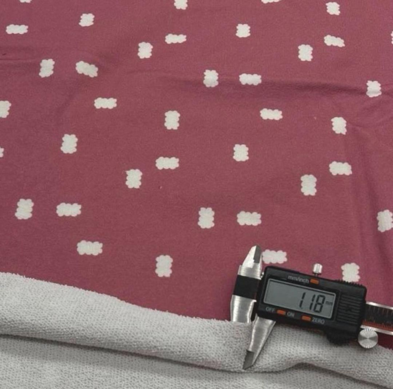 ★NY371 ◆1m◆綿100%裏毛ニット生地◆オリジナルプリント