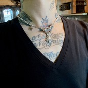 SPIKE:SPADE NECKLACE T-BAR / スパイクスペードTバーネックレス