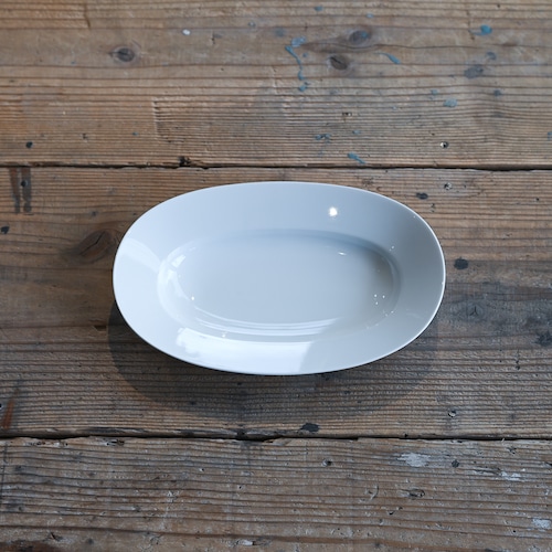 《ちょうどいいオーバルプレート》Oval Plate M - dew white | yumiko iihoshi porcelain