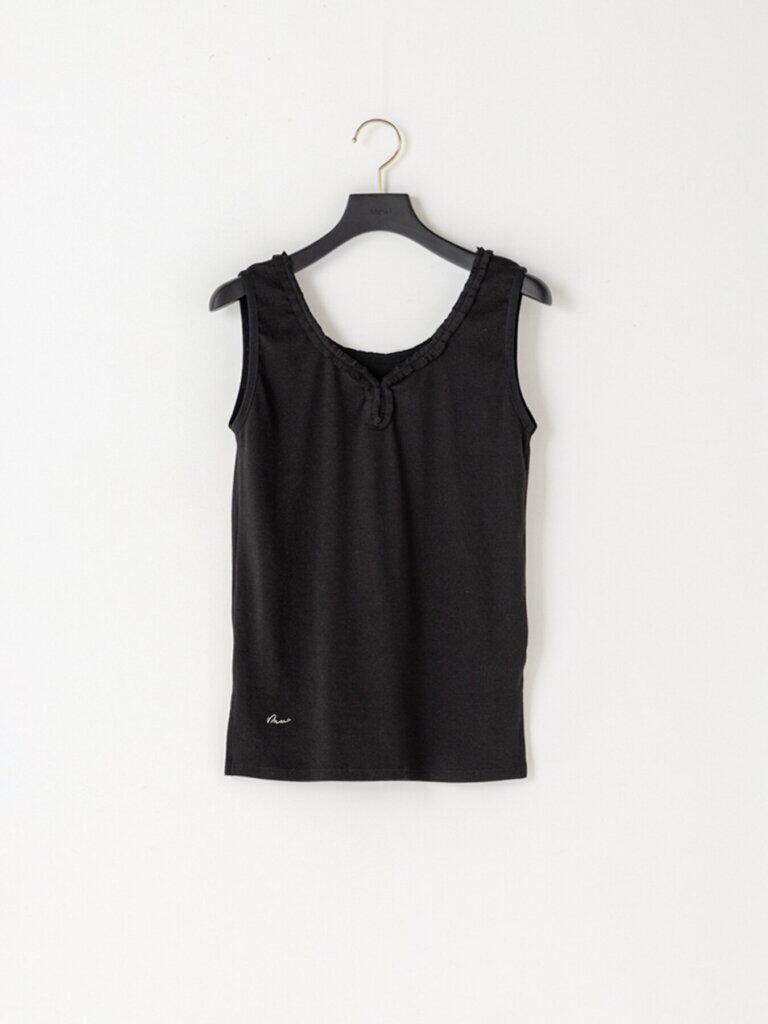 【1/上旬〜中旬入荷次第お届けのご予約】 Mewl/ミュール FRILL TANK TOP M264-88189