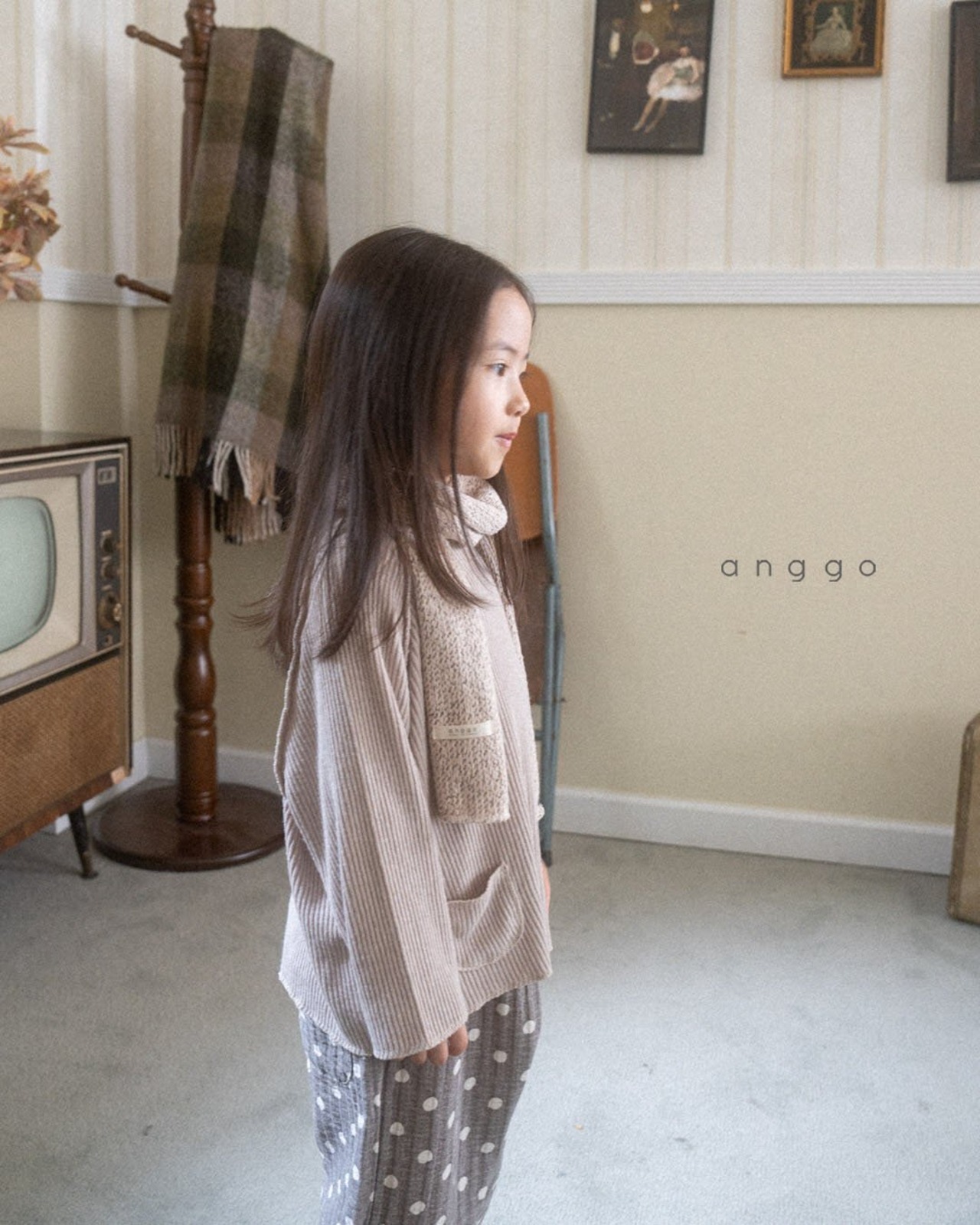 【anggo】ミルクティTシャツ ベージュ 80〜120cm 240850 - 6
