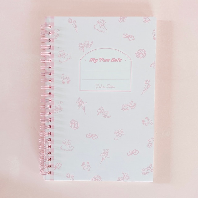 A5 in My Room pink note book ピンク方眼ノートブック