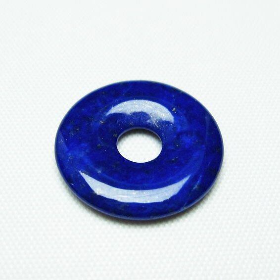 ラピスラズリ ピーディスク ドーナツ型 ルース 平安扣 一点物 メール便可 [M便 1/10] 112-6174