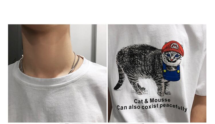 全3色 Tシャツ カットソー プリント カジュアル おしゃれ