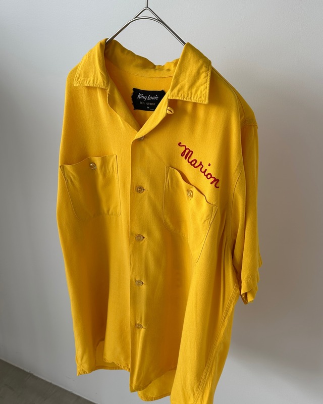 -King Louie-vintage 60s M bowling shirt