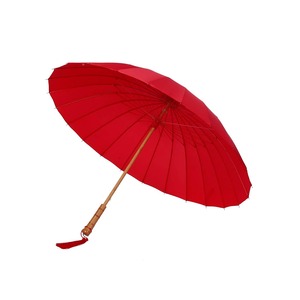 【在庫処分】和傘 和風 軽い 24本骨 晴れ 雨 兼用 梅雨 対策 木製 手元 長傘 紳士傘 雨傘 番傘 撥水 耐風 グラスファイバー