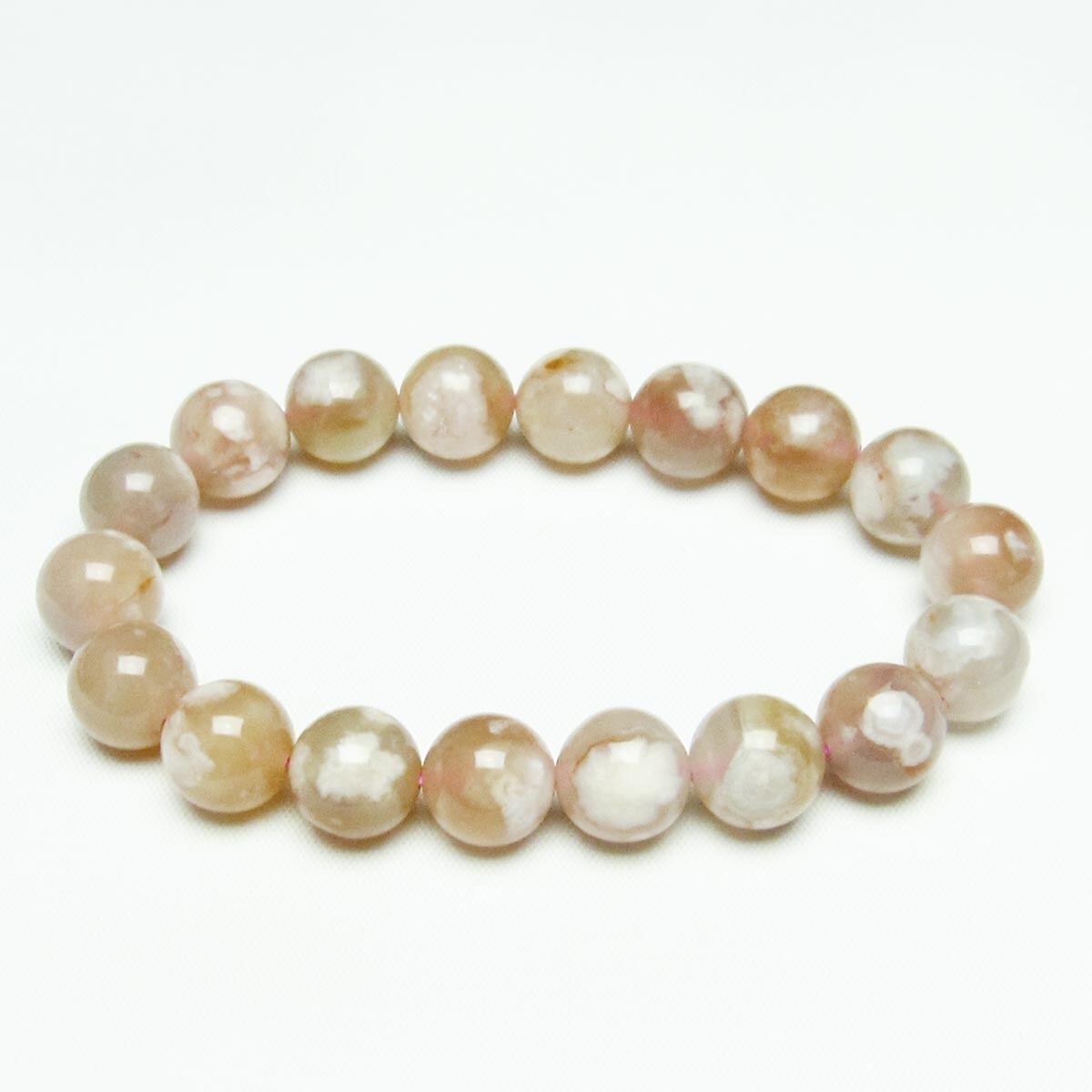 チェリーブロッサムアゲート ブレスレット 桜瑪瑙 12mm [M便 1/10] 111-24610