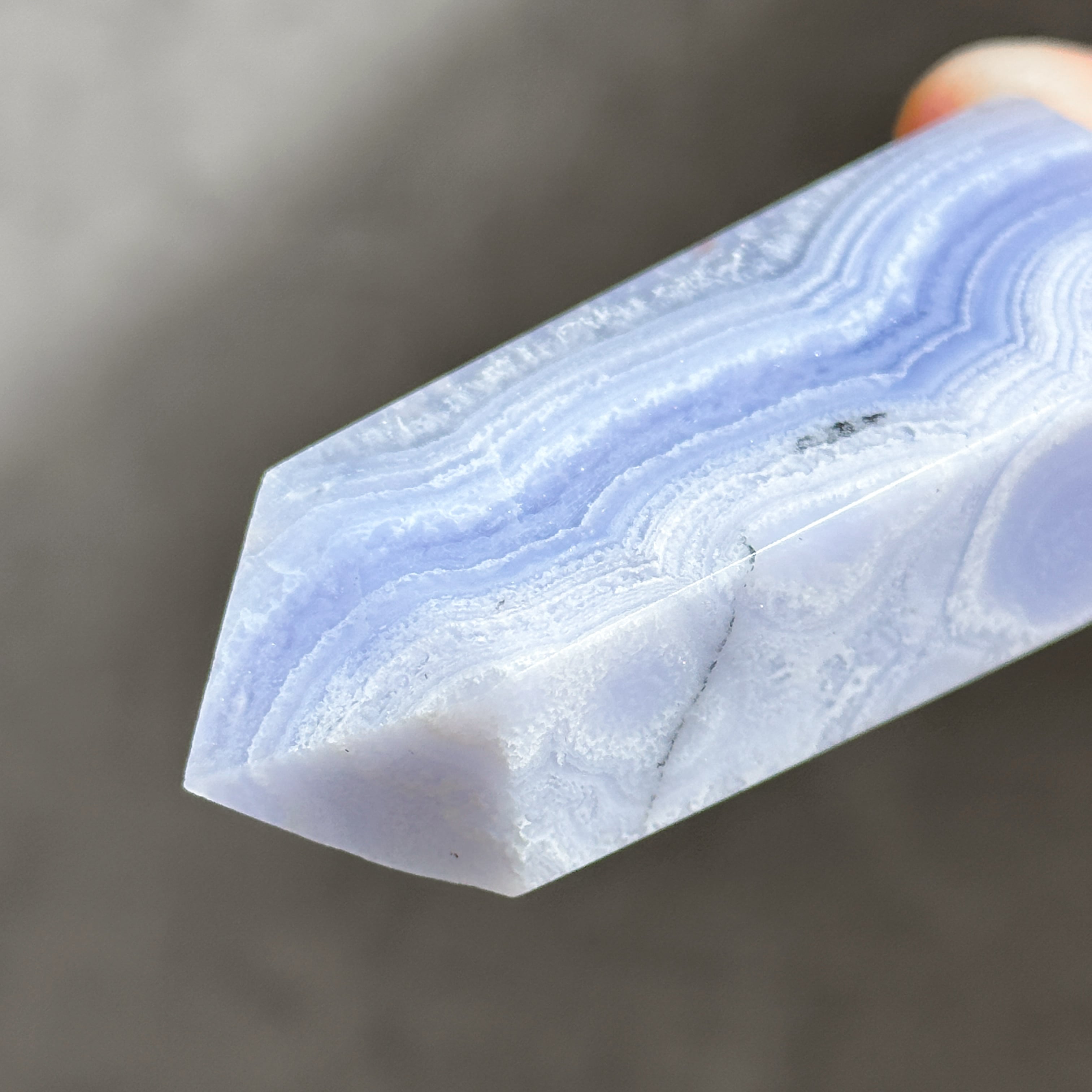 ブルーレースアゲート タワー01◇ Blue Lace Agate ◇天然石・鉱物