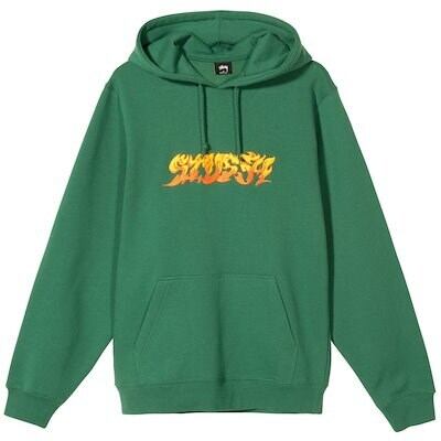 STUSSY FIRE ロゴ ステューシー ファイヤーロゴ フーディー STUSSY FIRE ロゴ ステューシー ファイヤーロゴ フーディー