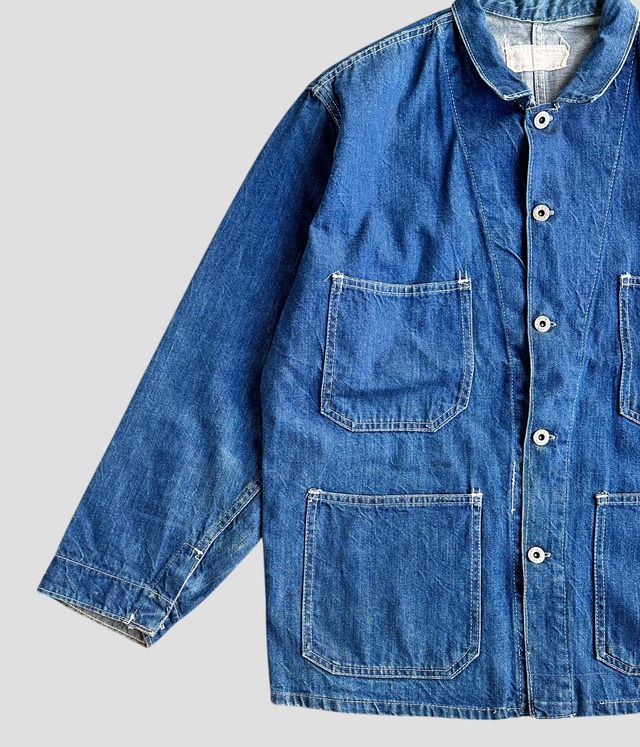 -US NAVY- Vintage 40s 44 Denim Coverall