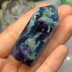 7濃いブルー系エンジェルフェザーフローライトポイント