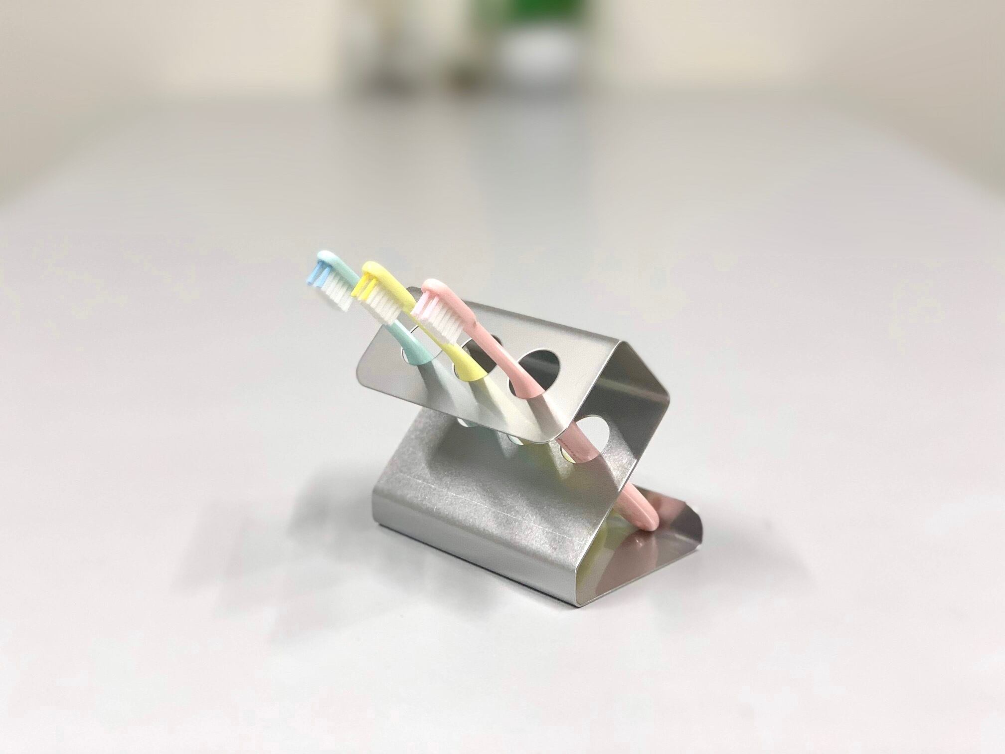 歯ブラシスタンド 3人用 Sタイプ | Murakami-Stainless