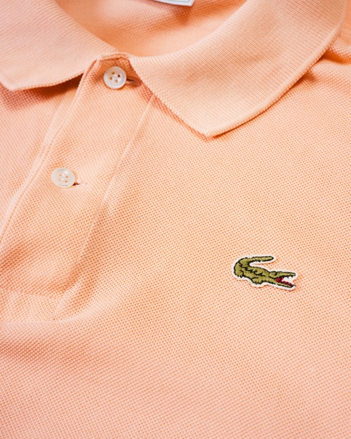 [80's] "CHEMESE LACOSTE" Moss stitch S/S Knit Polo (Made in France)
