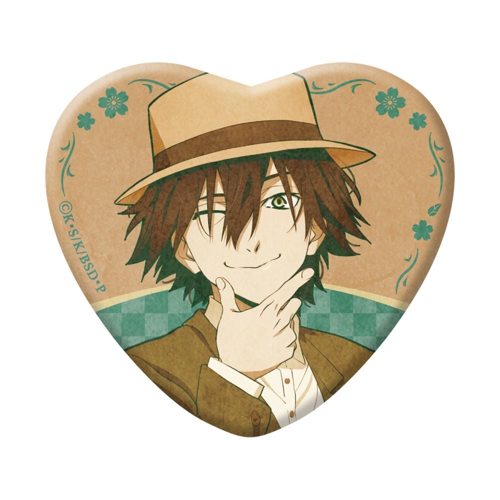 文豪ストレイドッグス 描きおろしハート缶バッジ modern fashion