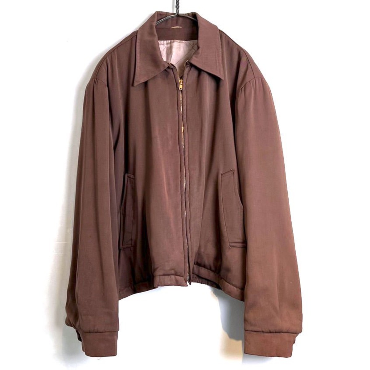Vintage Rayon Gabardine Drizzler Jacket Gabardine [1950s-] Vintage 