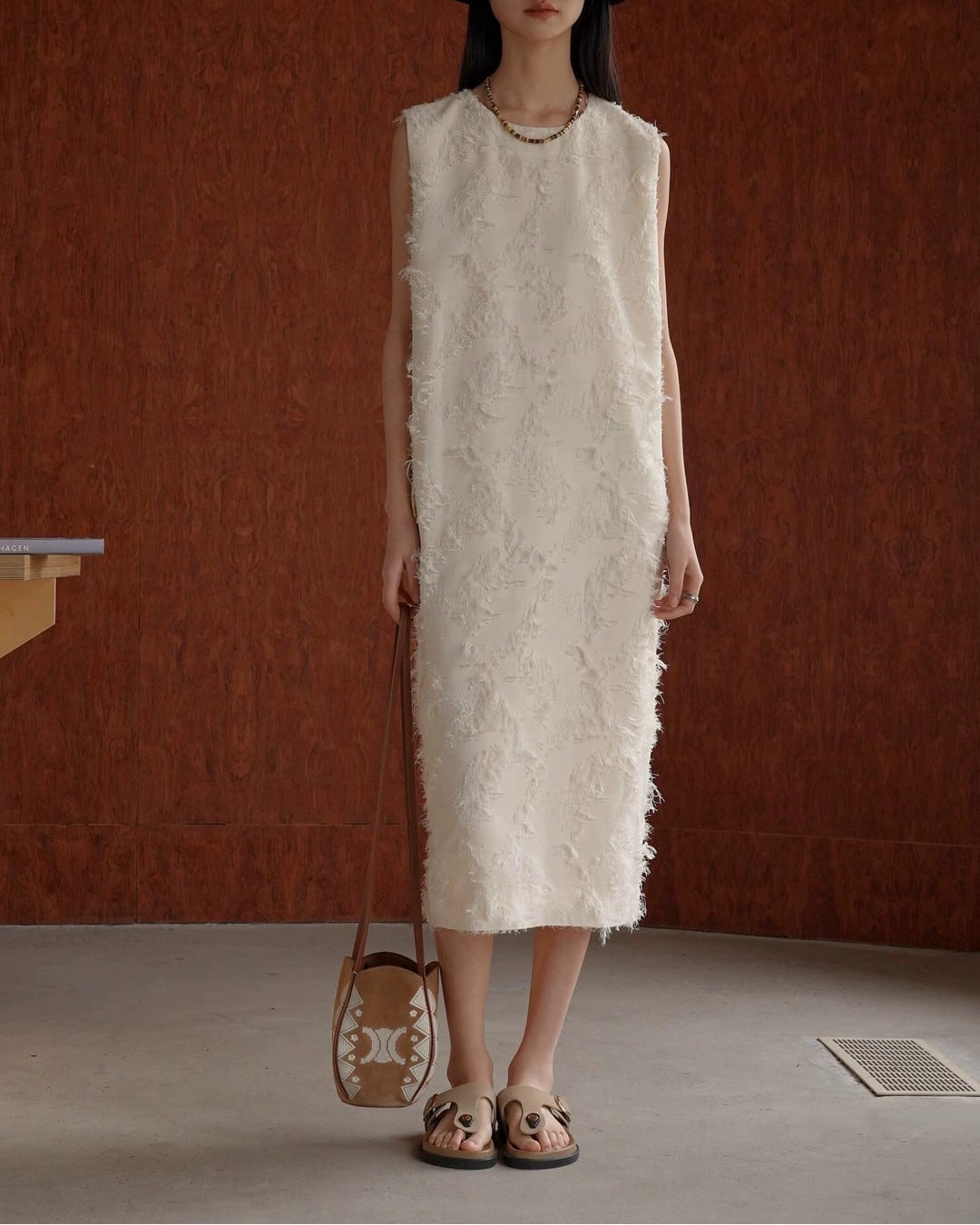 ジャガードIラインワンピース S25077