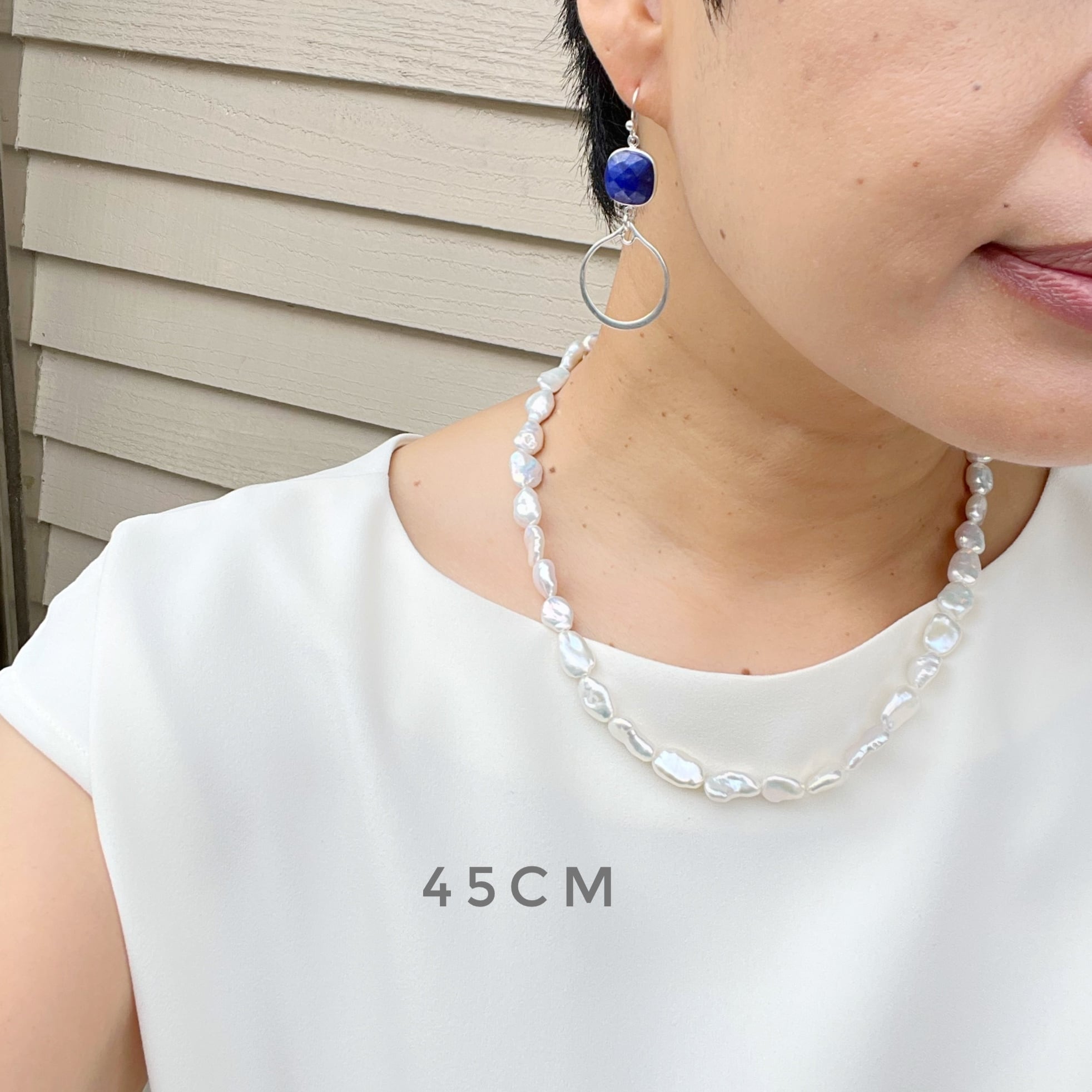 ラスト1】Lagoon Original マイルド バロックパールのネックレス45cm