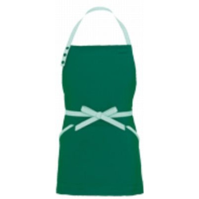 胸当てミニエプロン【コードレーン配色】グリーン