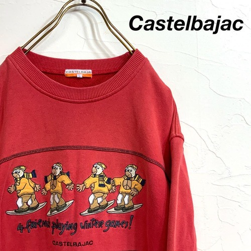 OLD Castelbajac カルテルバジャック 刺繍 クマスノボ スウェット
