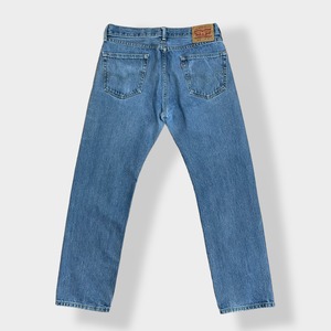 【LEVI'S】505 メキシコ製 デニム ジーパン ジーンズ テーパード ジッパーフライ W33 L32 リーバイス US古着