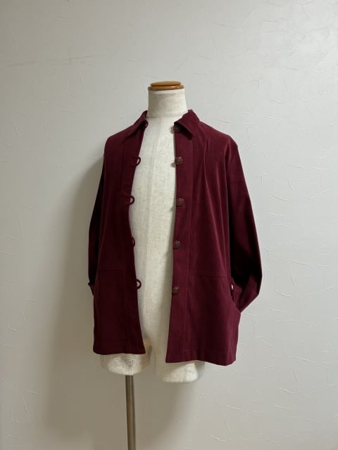 1980~90's Micro Suede Design Shirt Jacket