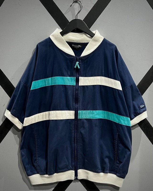 【X VINTAGE】80's "Christian Dior MONSIEUR" Vintage S/S Zip up Blouson