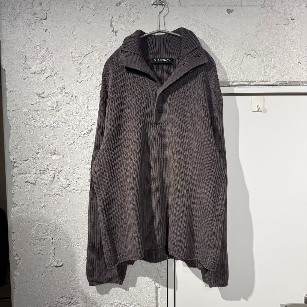 _J.L-A.L_ ジェイラル 24AW Fletch Hoodie ニットフーディ グレー size