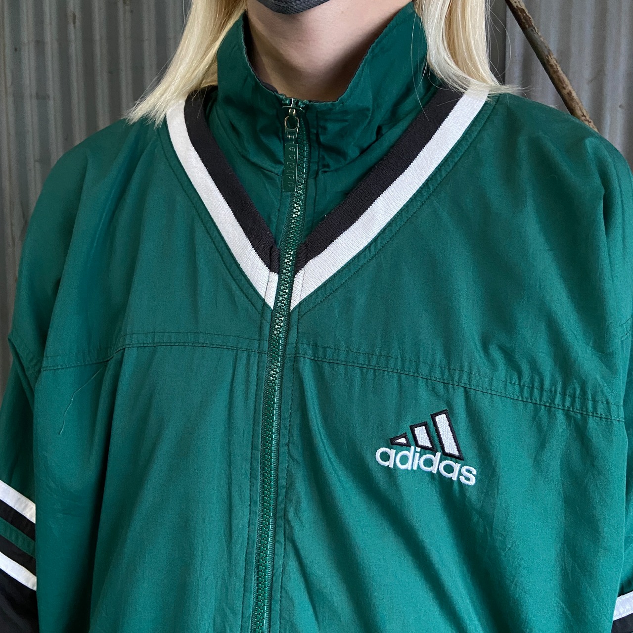 90年代 adidas アディダス バック刺繍 スポーツジャケット メンズM相当 