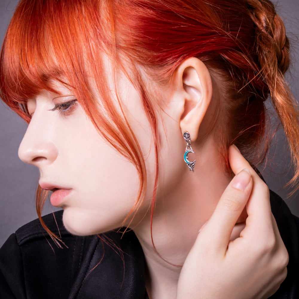 ブルームーンハートピアス AKE0128 片耳用 Blue Moon Heart Piercing