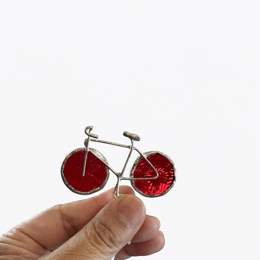 ステンドグラス　一輪挿し ステンドグラスの桜色の一輪挿し（お花付き） 一輪挿し・花瓶