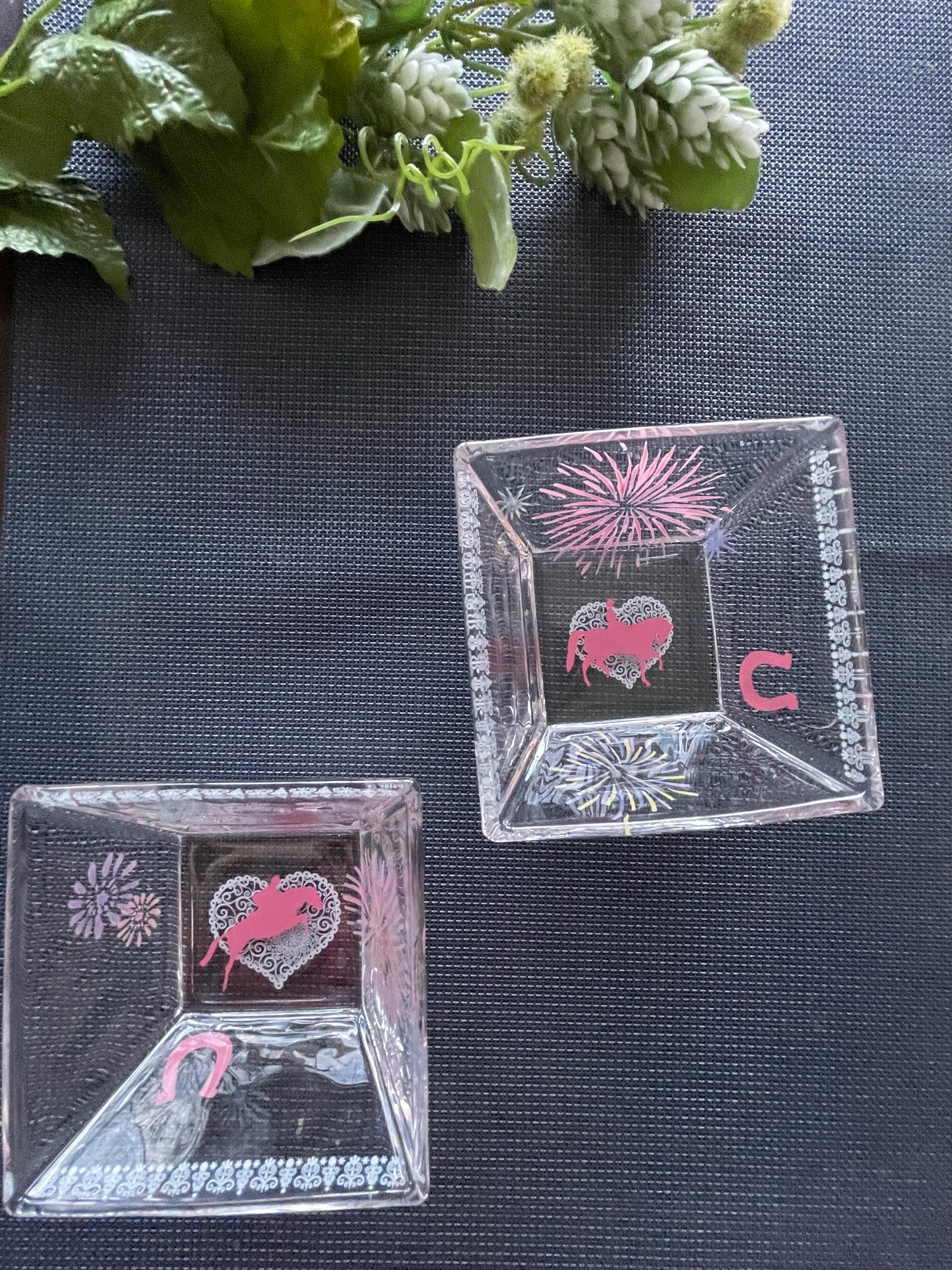 夏ガラス角ボウル 単品