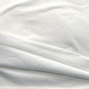 ★TC590◆5m◆長尺◆綿100%丸仕上げフライスニット生地◆オフホワイト