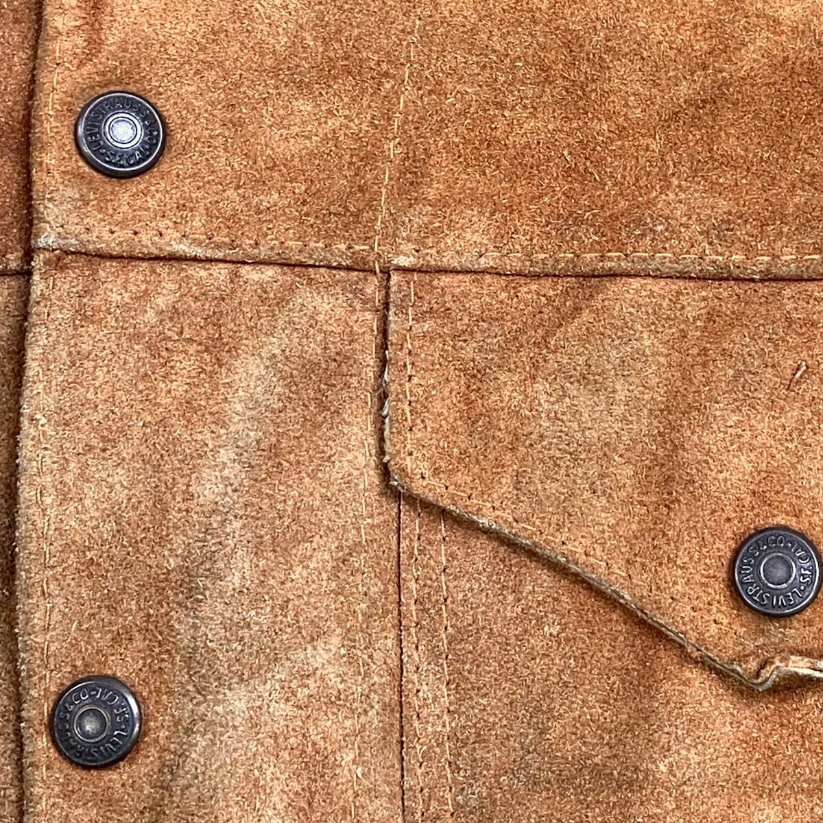 50年代 ショートホーンタグ Levi's リーバイス 3rdタイプ スエード