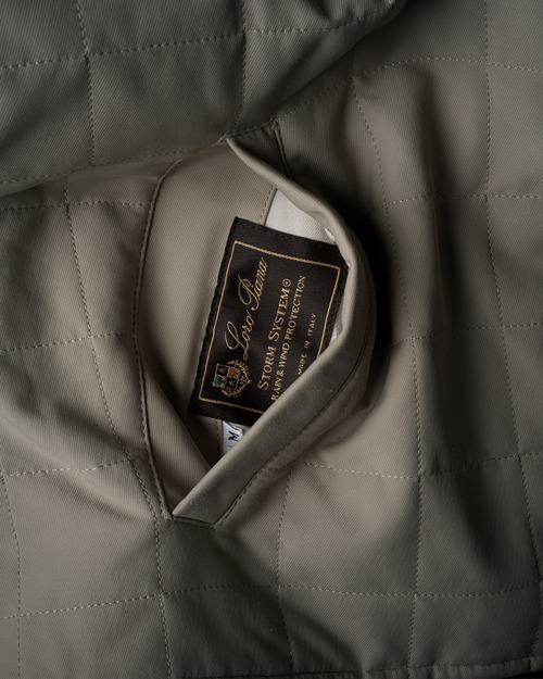 [2000s] "Loro Piana" Storm System Square Quilted Vest  （Made in Italy）