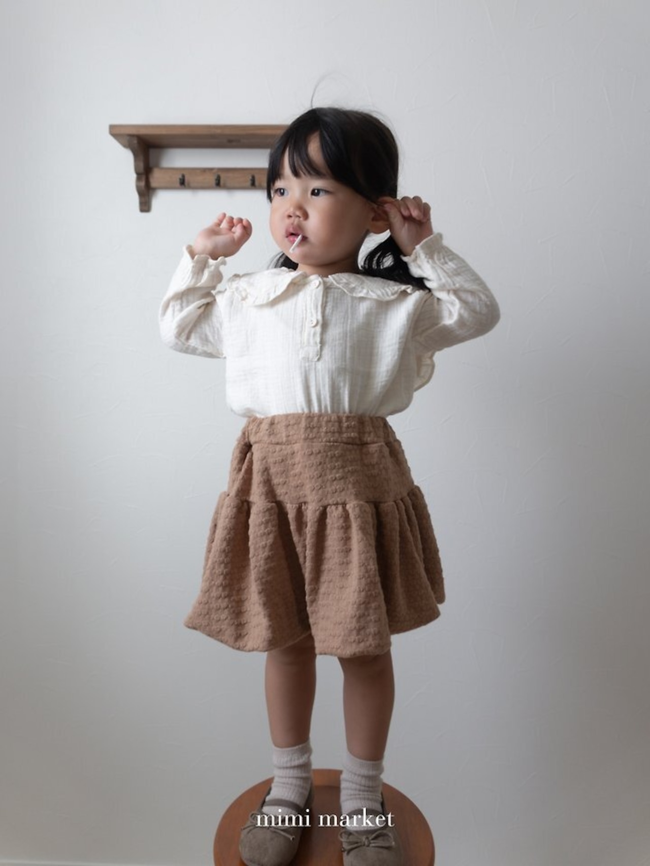 韓国子供服 / mimimarket / 26Autumn / ニットバルーンスカート / 秋服 *S~L *