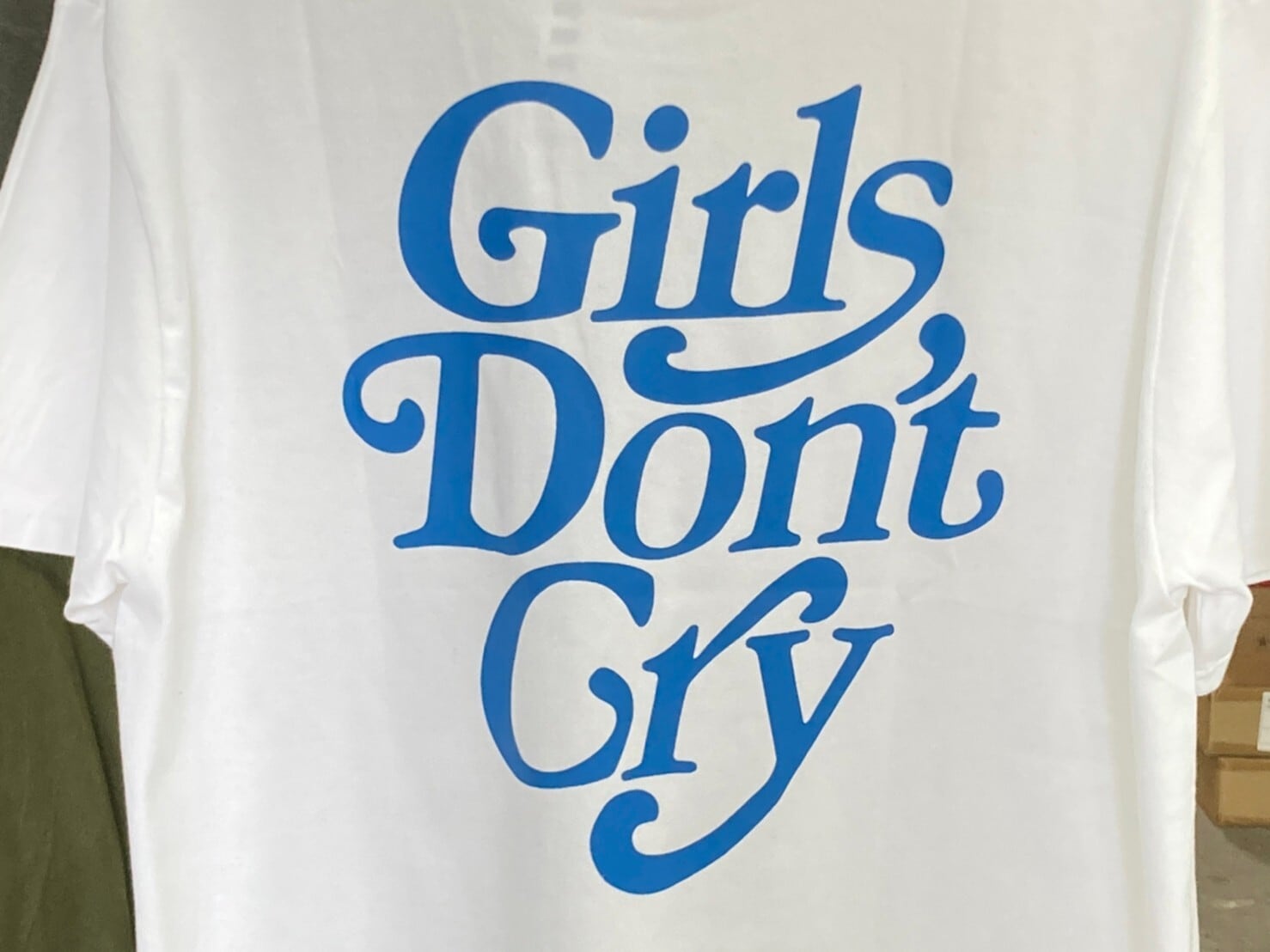 Girls Don't Cry ロゴTee ホワイト XL