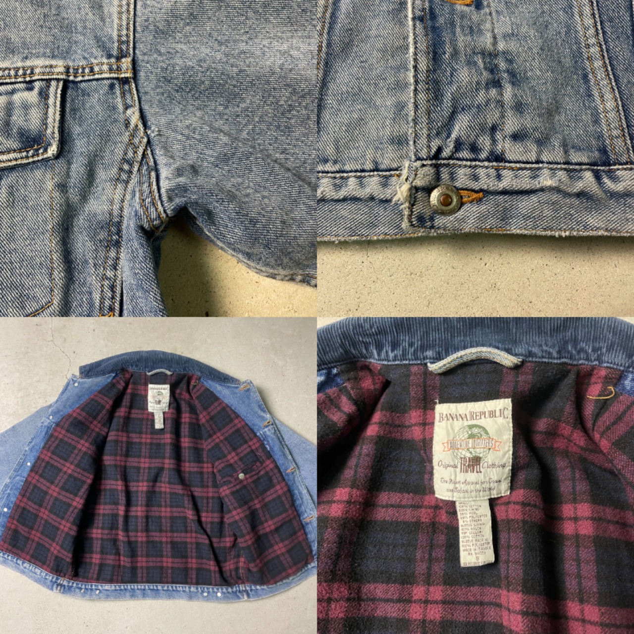 80~90年代 BANANA REPUBLIC バナナリパブリック デニムジャケット 