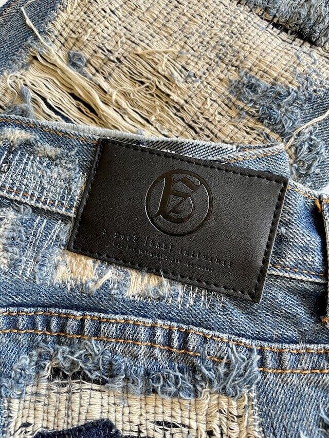 A Good Bad Influence】GB REPAIRED DENIM PANTS -INDIGO- | PAY ID