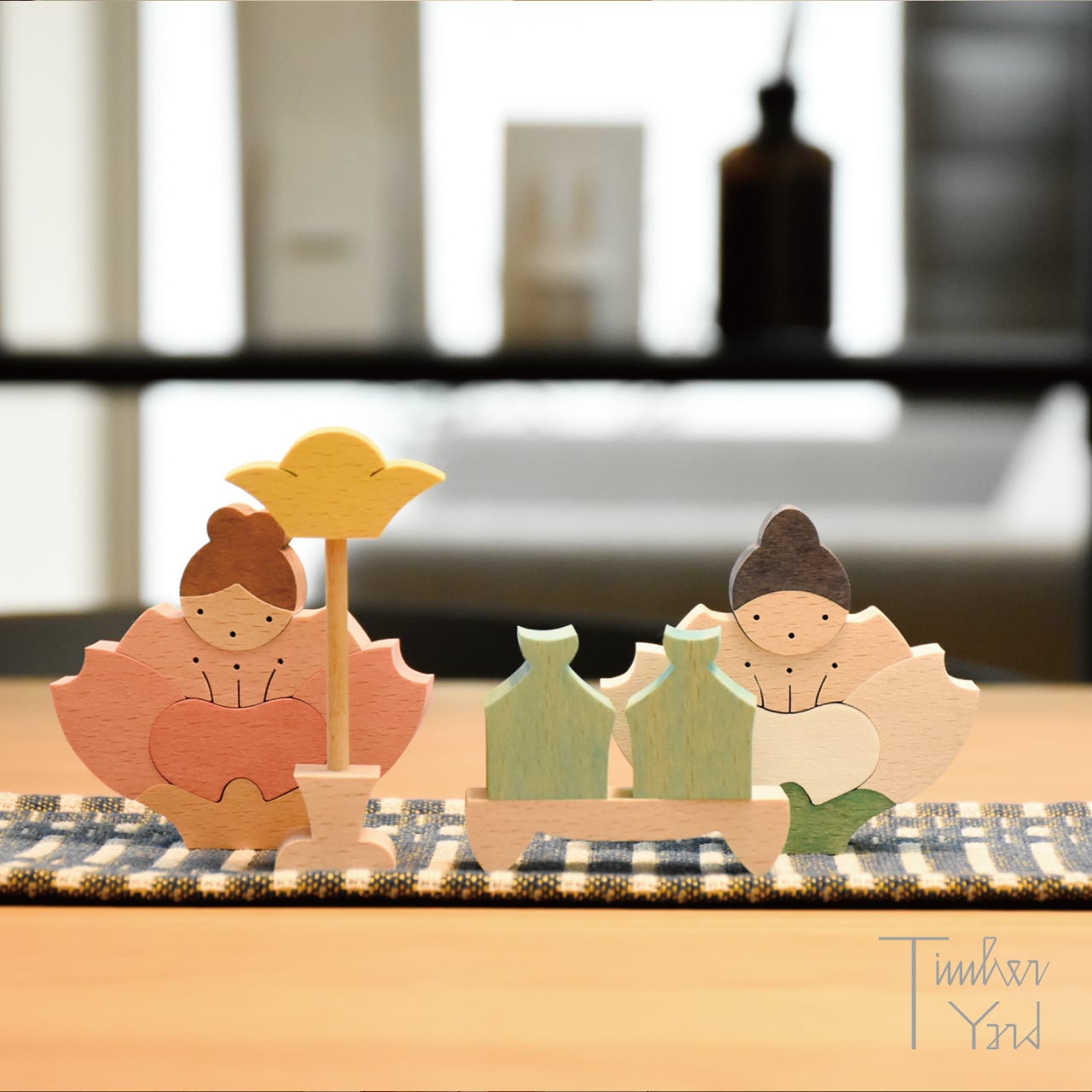 桜の花坐りびな / 小黒三郎 / 雛人形 / ひな祭り / 節句人形 / 組み木