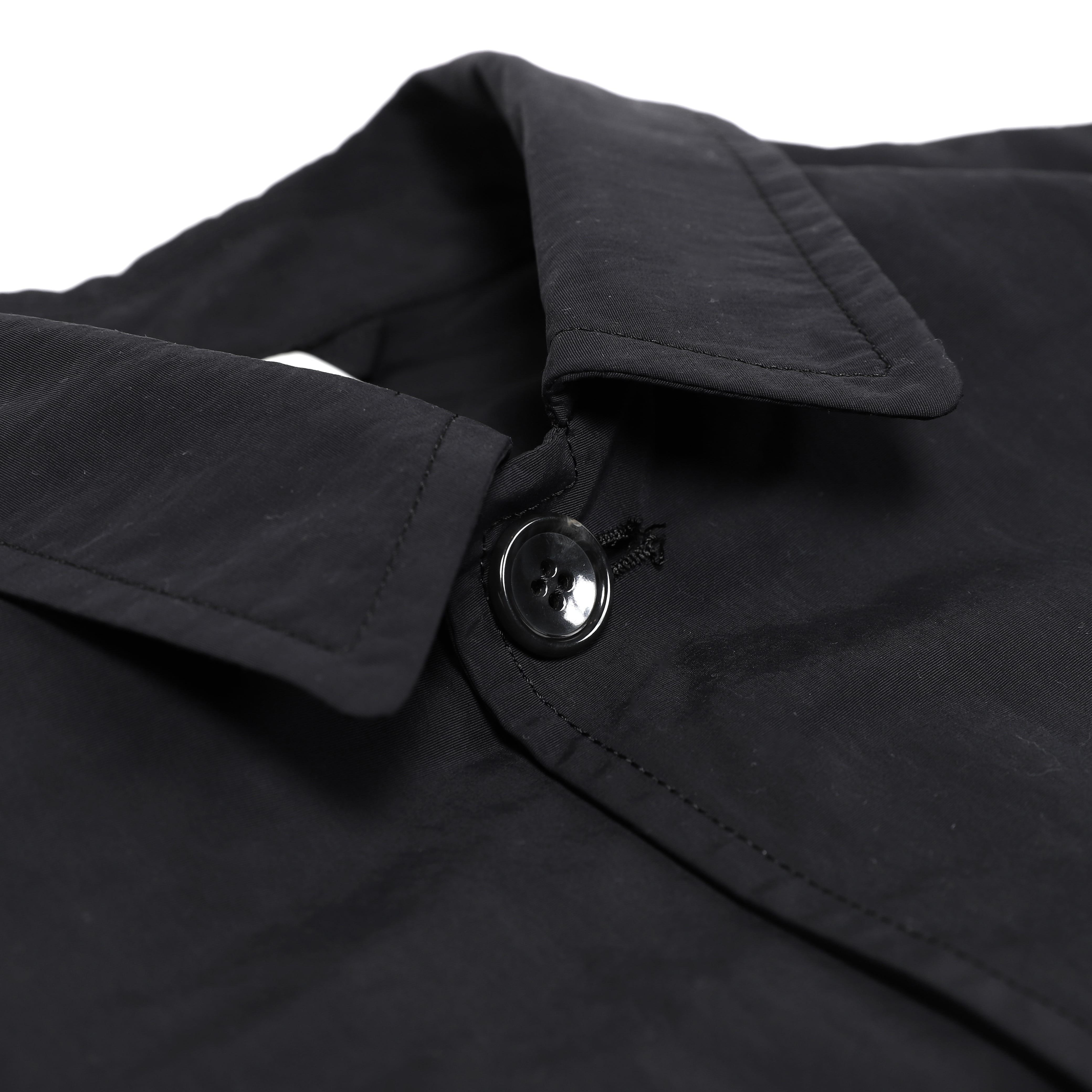 Basic Nylon Bal Collar Coat (black) | OVY