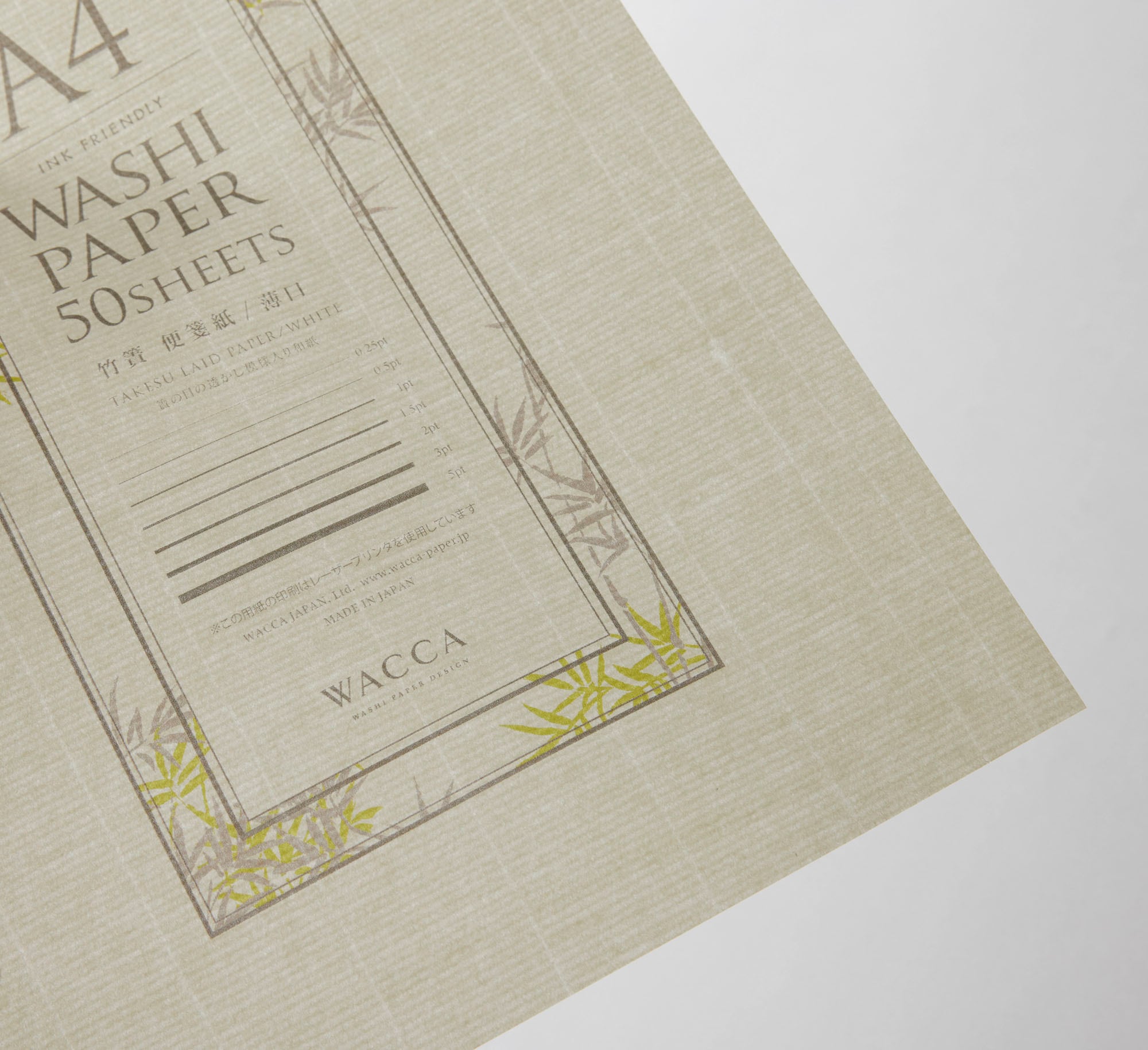 PP48 A4竹簀便箋紙 アイボリー/薄口 50枚入 | WACCA ONLINE SHOP