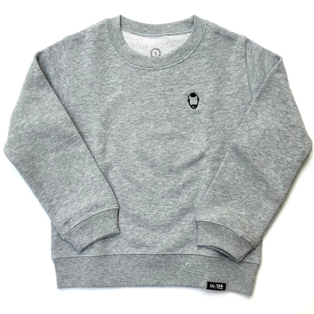 Mr.TEE Crew Neck Sweat Shirt【100-150cm】Grey