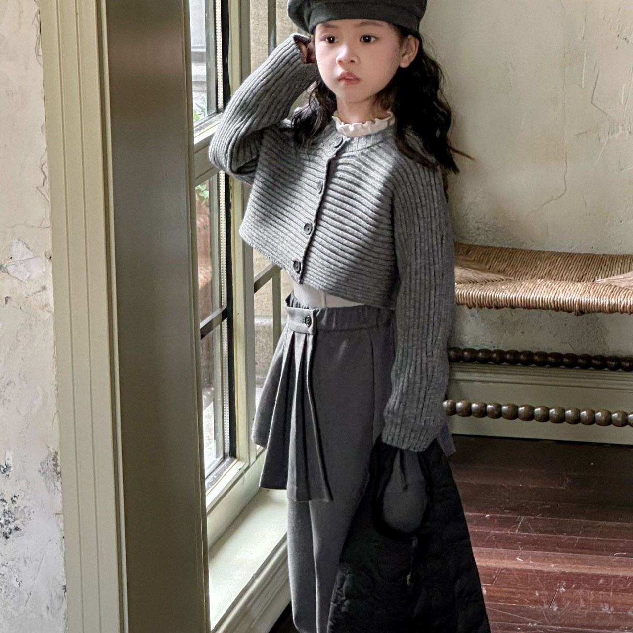 秋ドルマンスリーブニットカーディガン