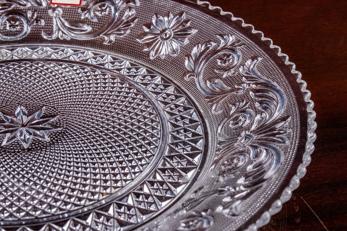Baccarat バカラ アラベスク プレート 径24cm クリスタルガラス 箱付