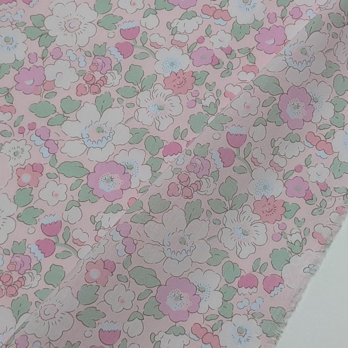 3/10前後発送予定★HHF別注★リバティ・ファブリックス 国産 タナローン Betsy ベッツィ 桜もち 約108×50cm