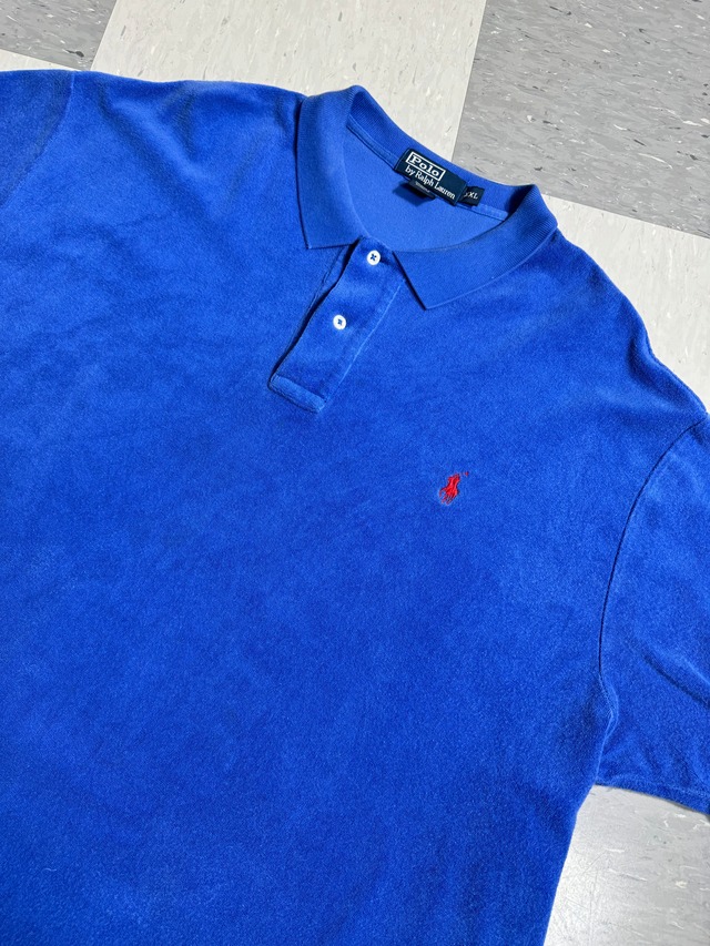"Ralph Lauren" pile over silhouette poloshirt(BLUE)